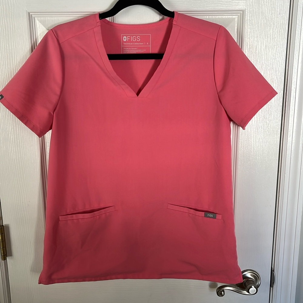 Figs Scrub Top Technical Collection Casma Size S Three Pocket